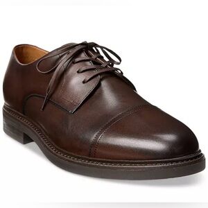 Polo Ralph Lauren Men's Asher Leather Cap-Toe Dress Shoe